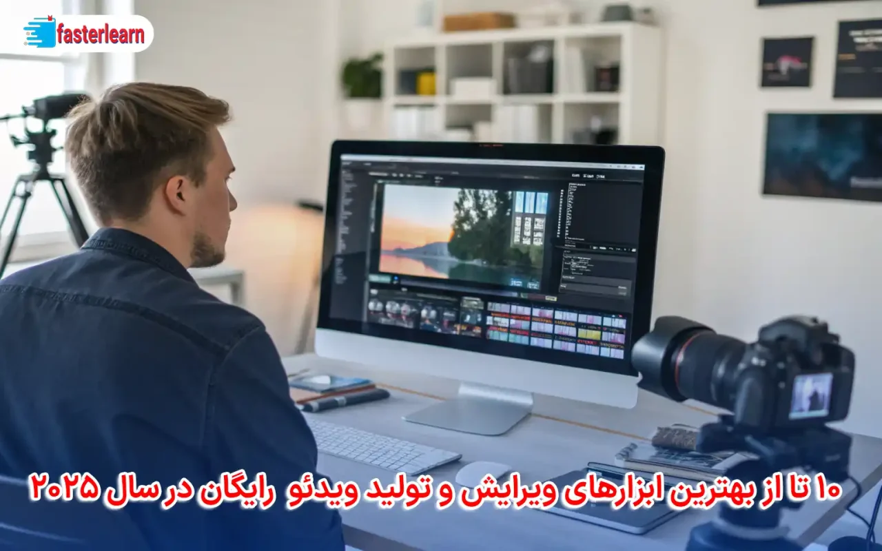 10 تا از بهترین ابزارهای ویرایش و تولید ویدئو رایگان در سال 2025