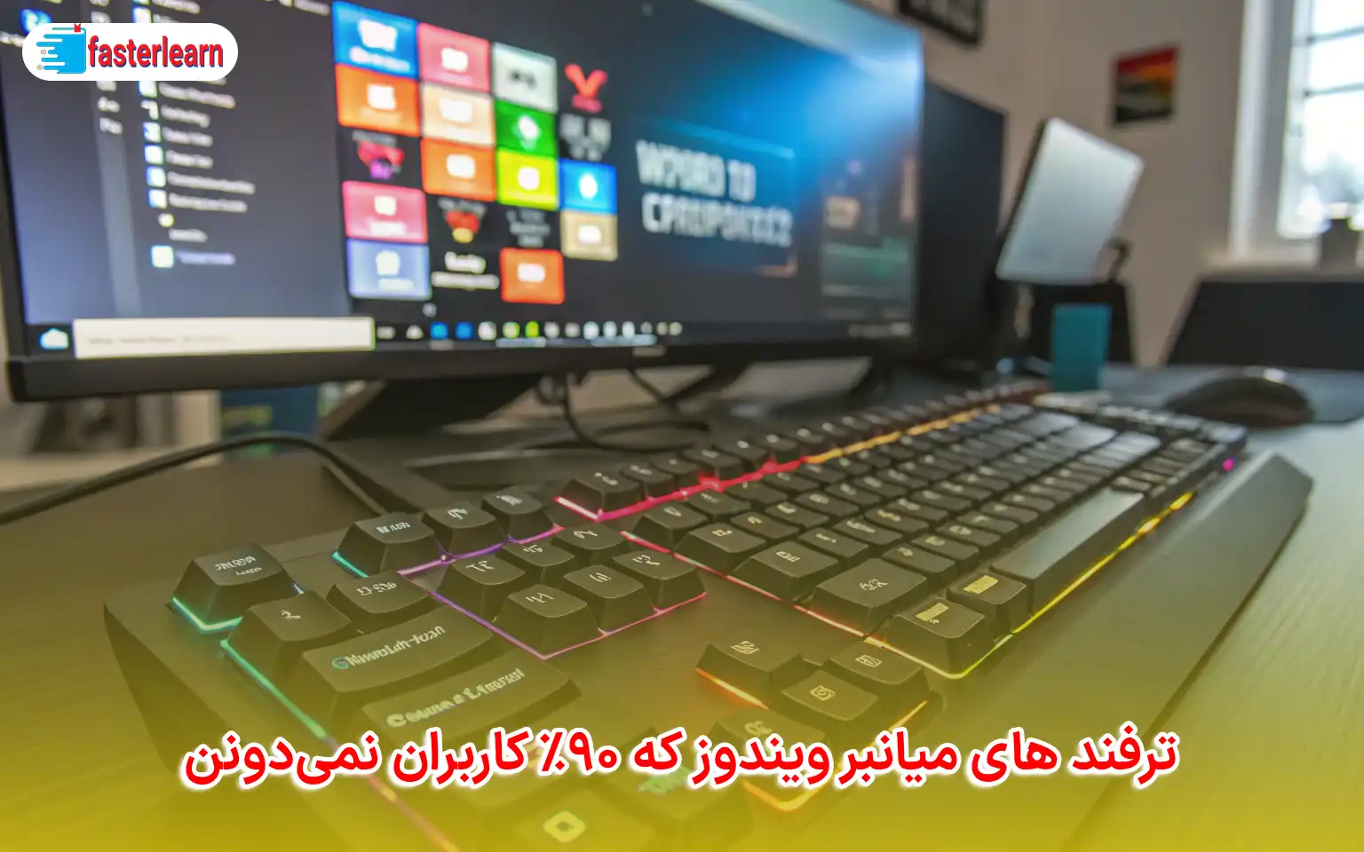 ترفند های میانبر ویندوز که ۹۰٪ کاربران نمی‌دونن! [راهنمای کامل]
